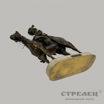 Бронзовая скульптура «En Vedette». A. de Gérické. Франция, кон. 19 в. 